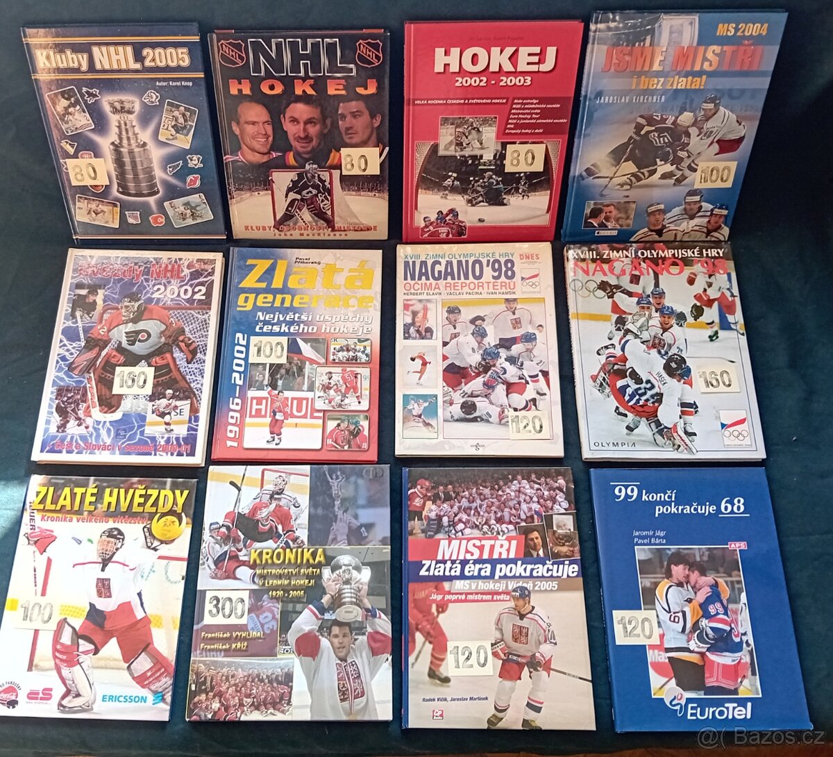 HOKEJ - KNIHY - CENY UVEDENY