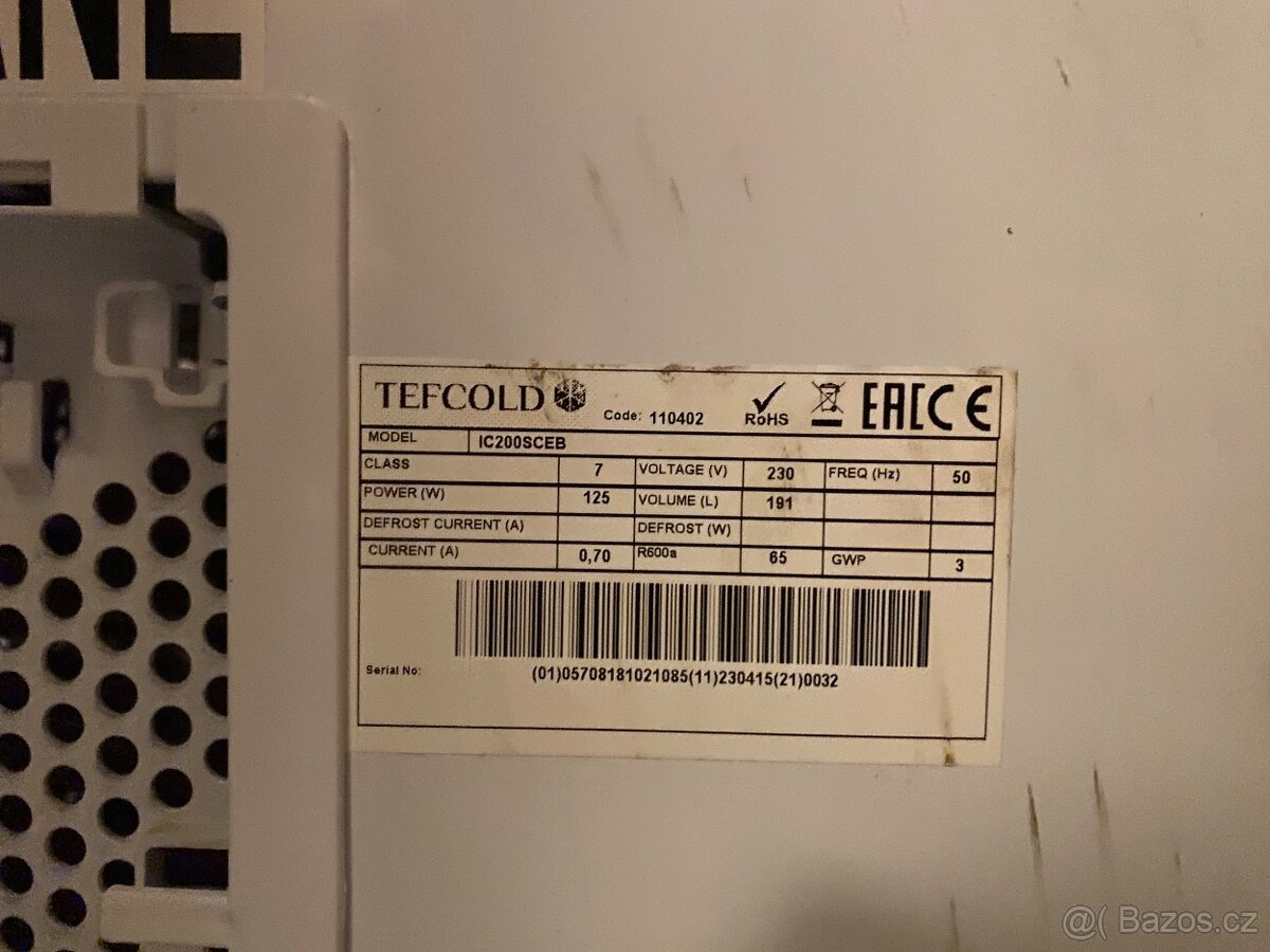 TefCold mrazák IC200SCEB