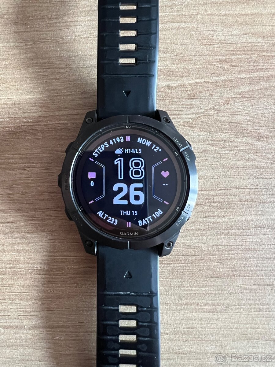 Fenix 7 Pro Saph Solar, DLC Titanium + TOPOCZ