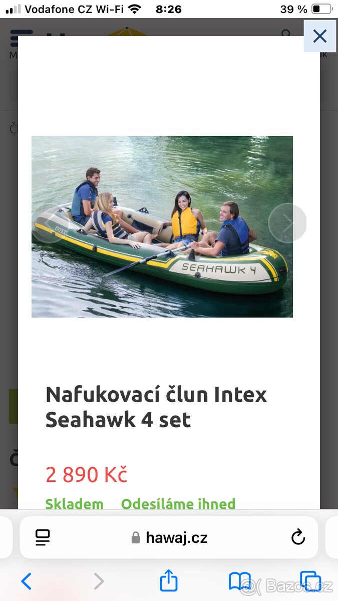 Nafukovací člun Intex Seahawk 4