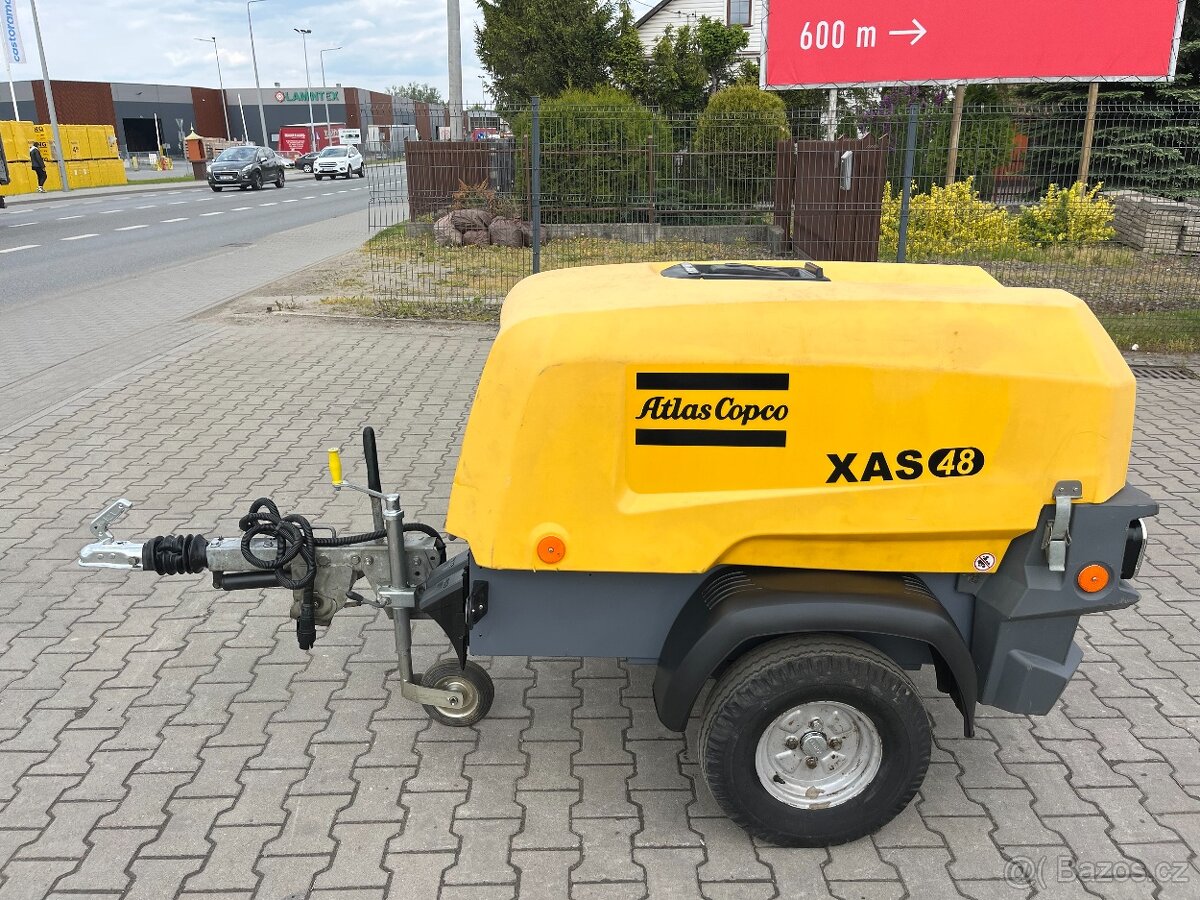 Mobilní přívěsný kompresor Atlas Copco XAS 48, 2019rv