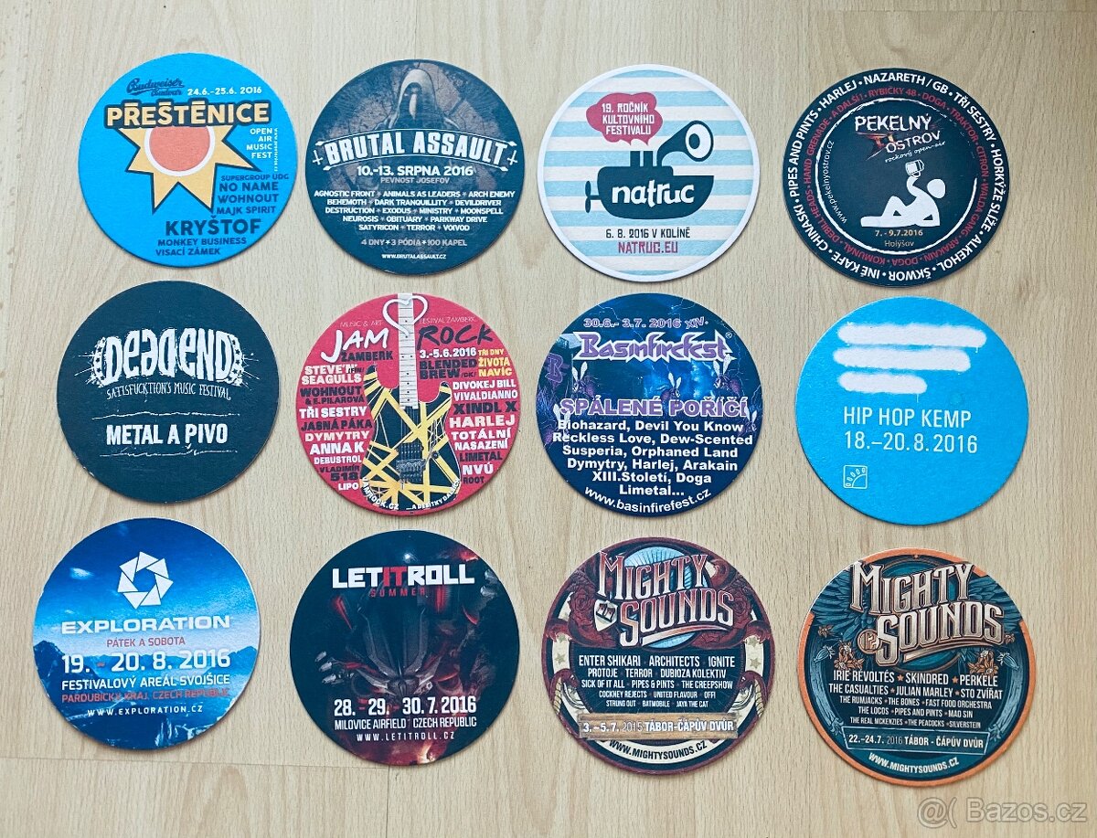 Pivní tácky Budvar