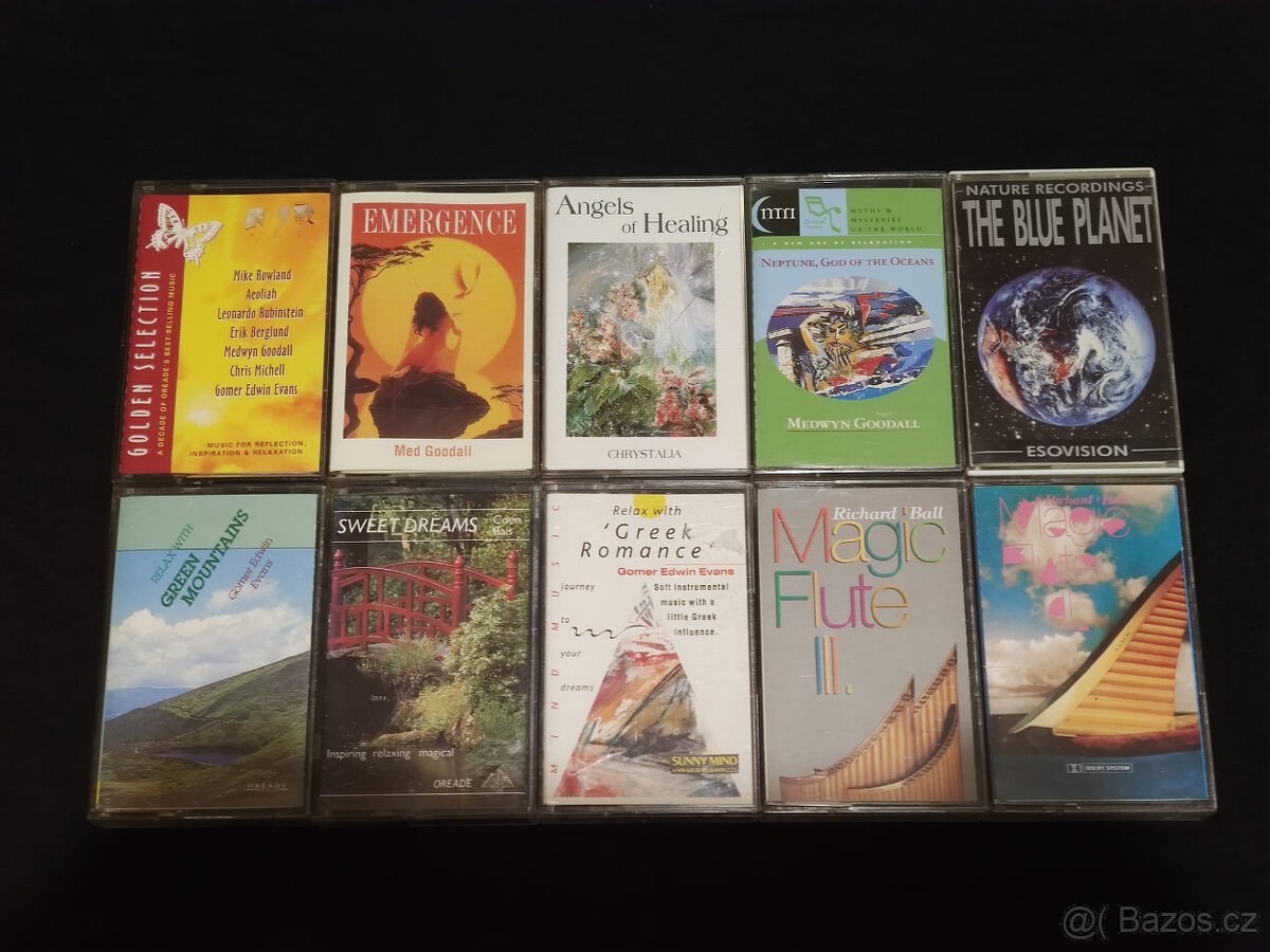 10 x MC Relaxační hudba - M. Rowland, M. Goodall