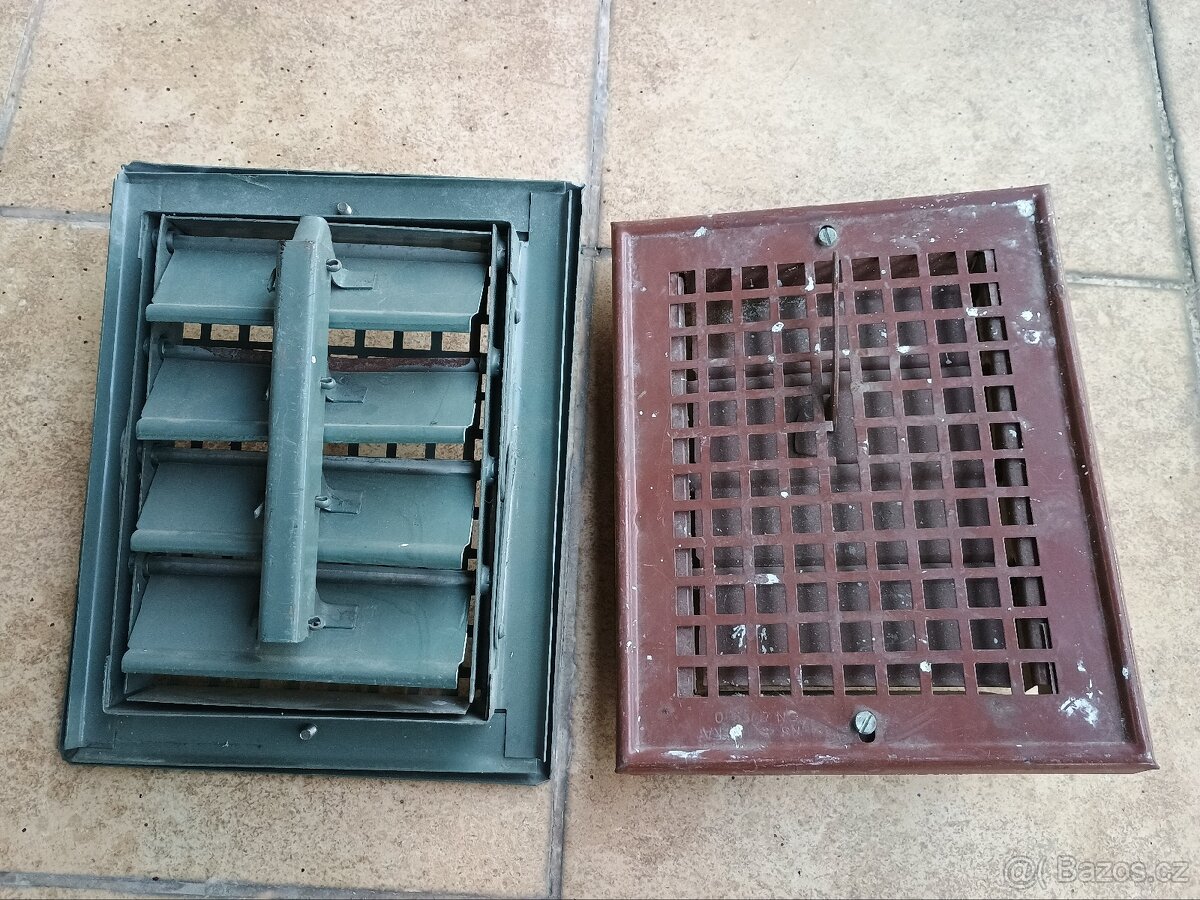 Větrací mřížka do zdi s regulační žaluzií - nová