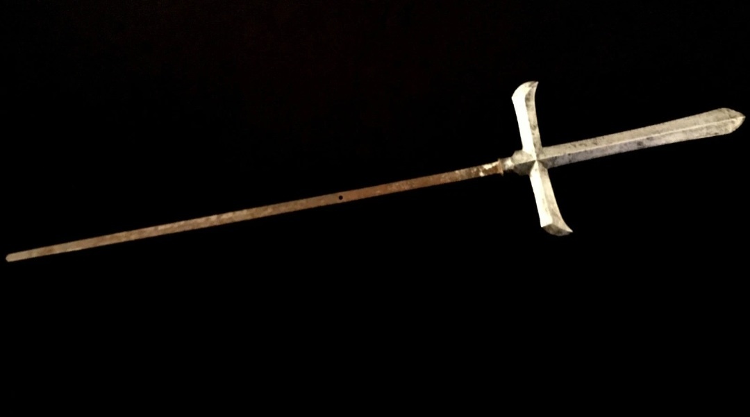 YUMONJI YARI SIGNOVÁNO NOBUKATSU- SAMURAI KATANA JAPONSKO