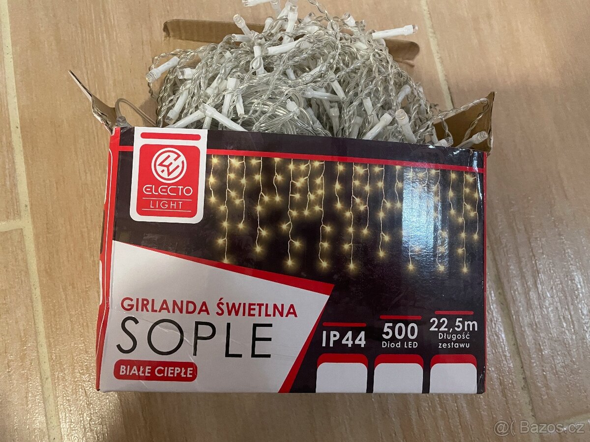 Prodám NOVÉ vánoční LED osvětlení – 22,5 m