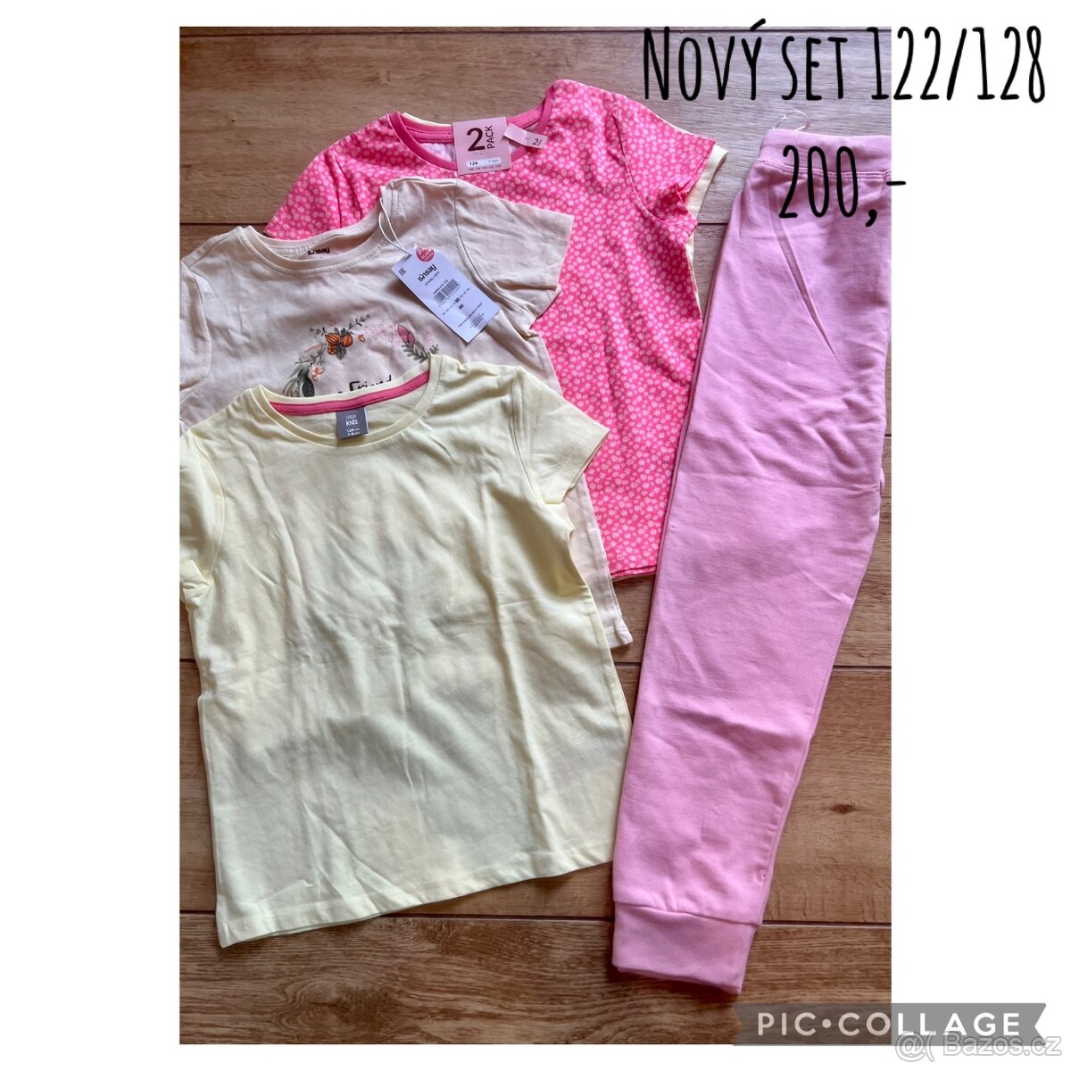 Nový set oblečení holka 122/128