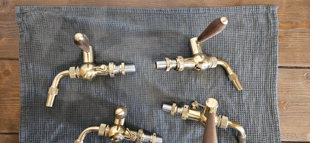 Výčepní kohout Baroko - zlatý