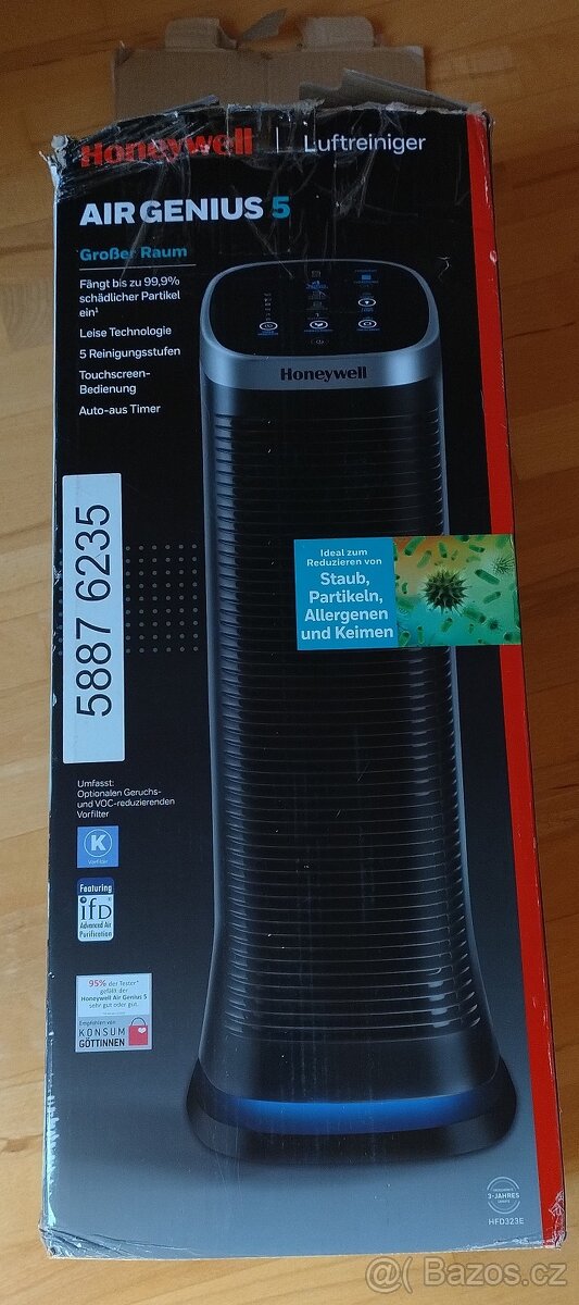 Čistička vzduchu s ionizátorem Honeywell Air Genius 5 HFD323