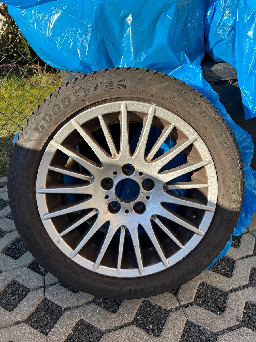 Original BMW Alu zimni kola 225/50 r17, GoodYear MS Runflat