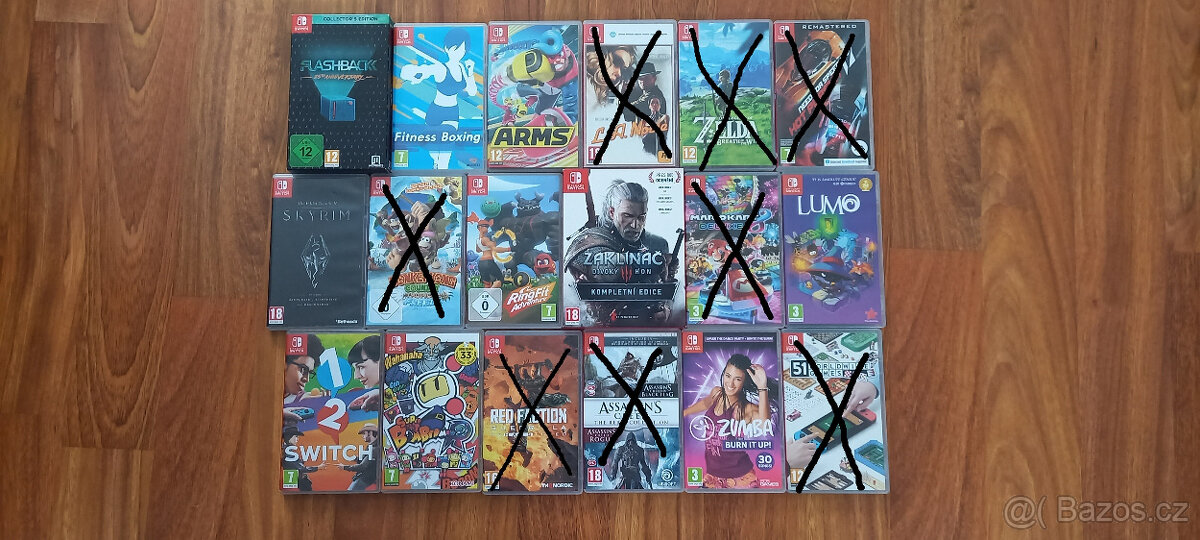Prodám hry na Nintendo Switch