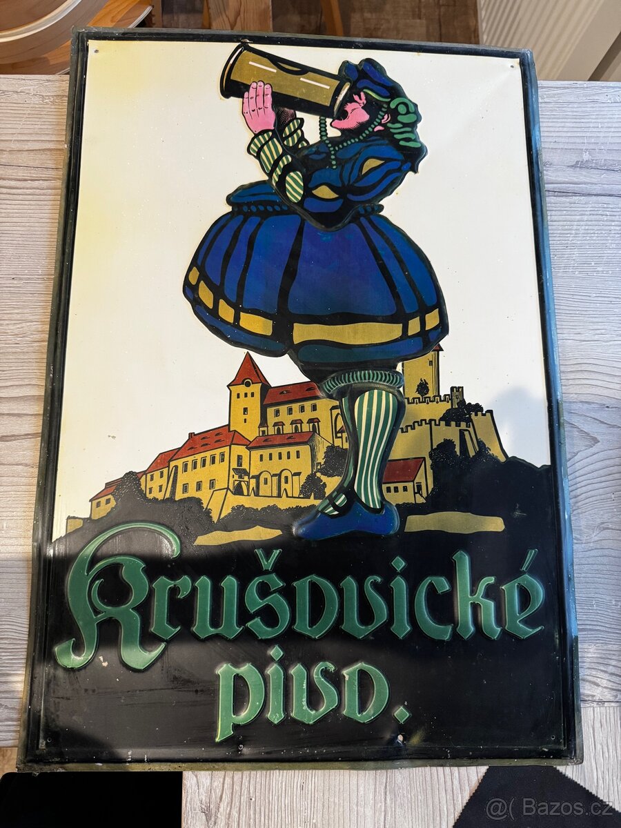 Plechová cedule není originál