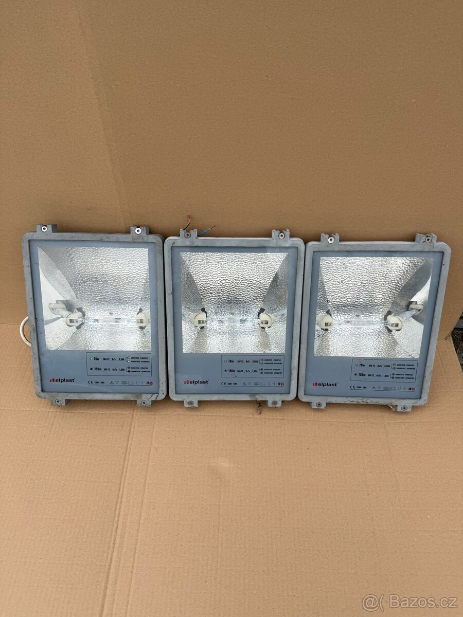 Pouliční lampy EL-PLAST 150W – 3 kusy ip65