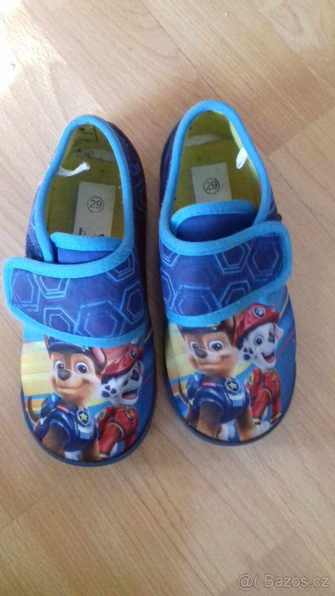 Papuče s tlapkovou patrolou - velikost 29