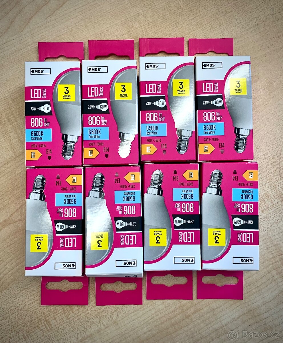 LED žárovky EMOS (8 kusů)
