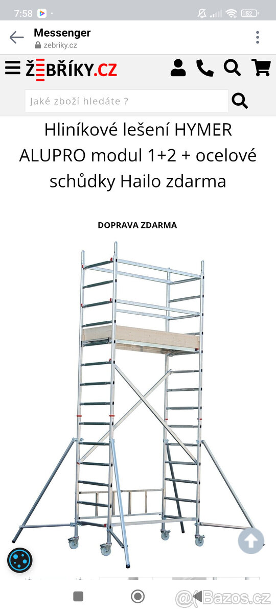 Hliníkové lešení HYMER