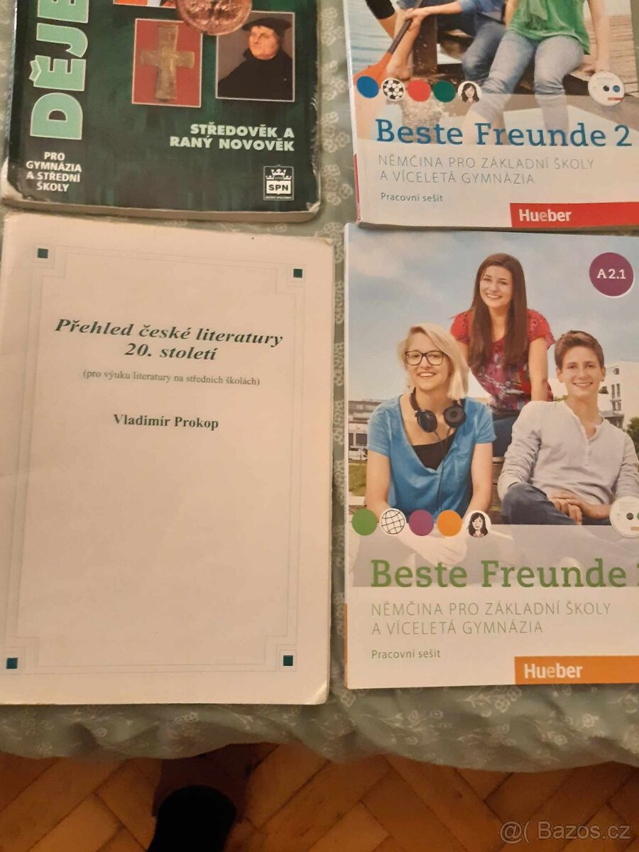 Prodám SŠ učebnice chemie, literatury, dějepisu a němčiny