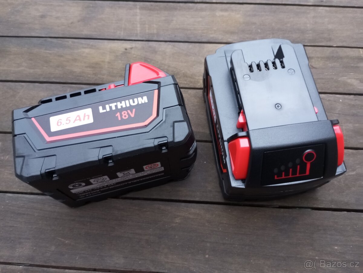 Akumulátory M18 pro Milwaukee 18V, 6.5Ah