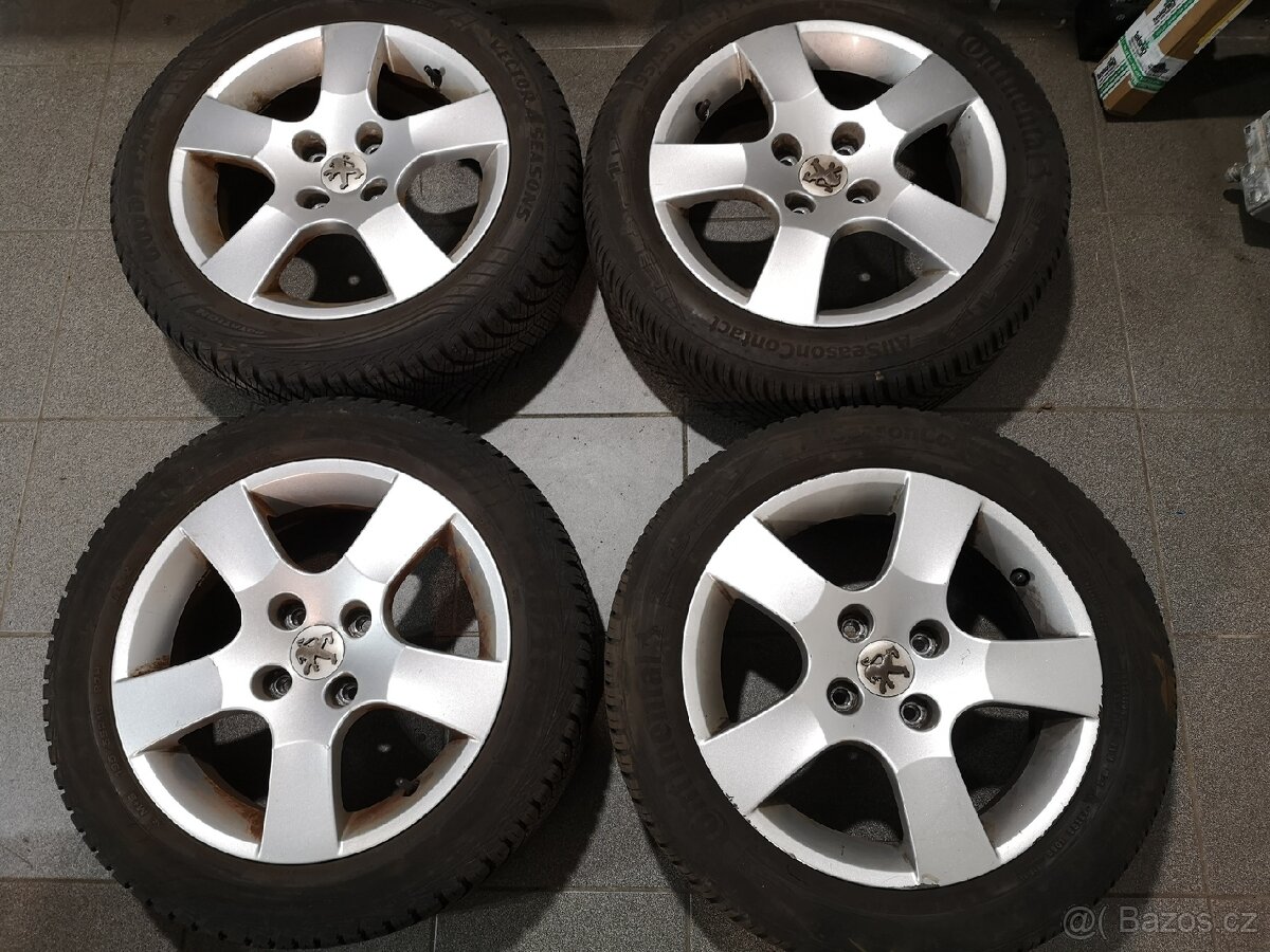 Peugeot 307 SW, 308 alu 16 + celoroční 195/55/16.