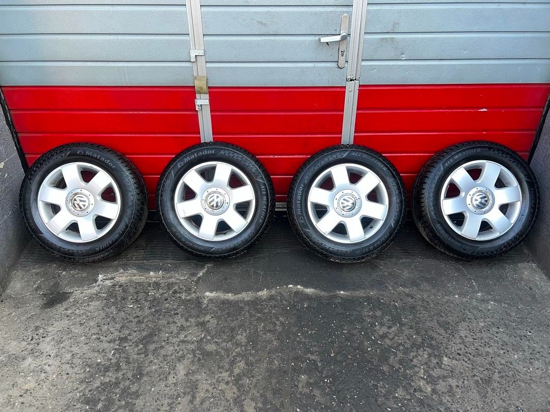 Original ALU kola VW 15" 7J ET47 + zimní pneu 195/65/R15