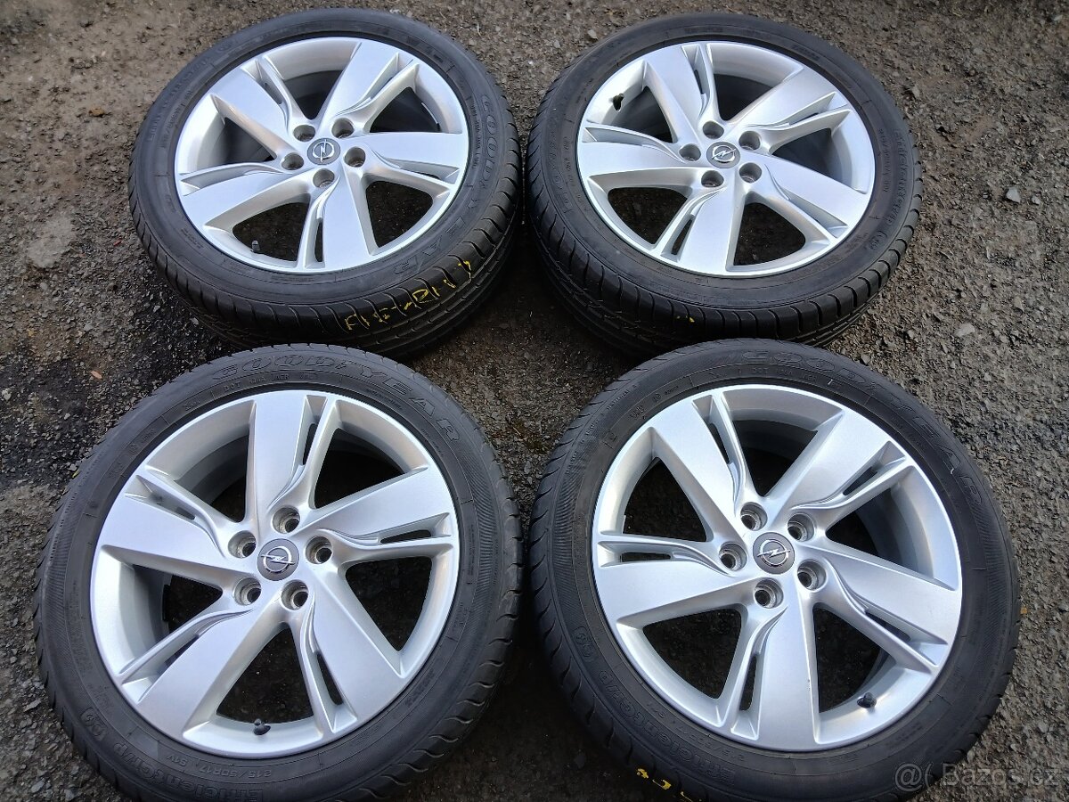 Prodám sadu Orig ALU kol Opel 215/50R17 letní