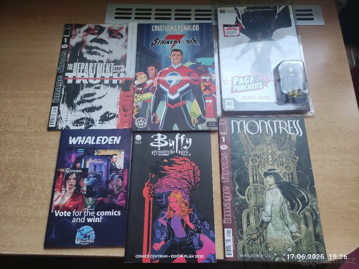 Balíček komiksu a sešitovek. Cristiano Ronaldo atd.