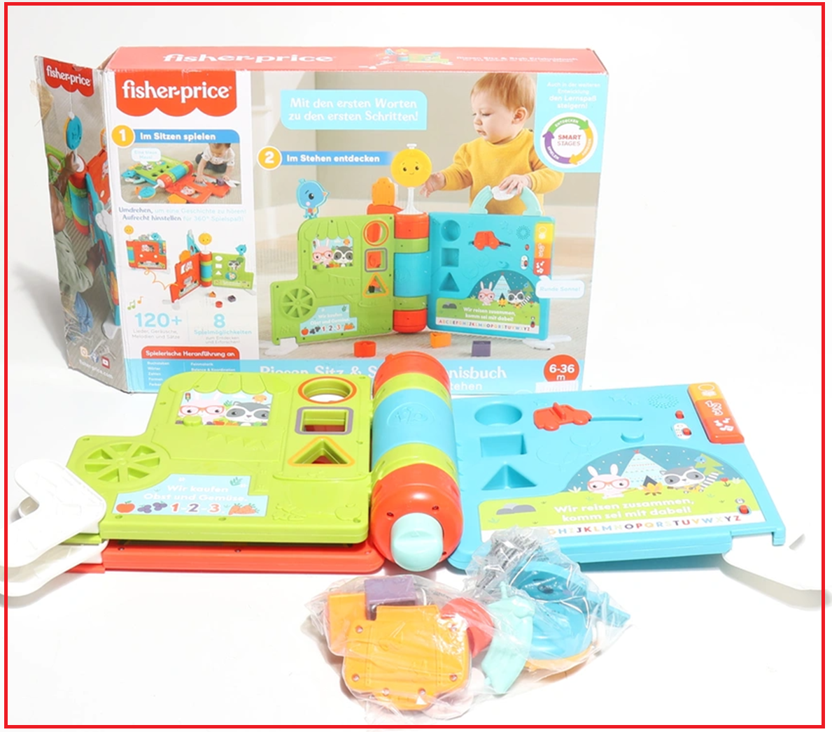 Vzdělávací kniha Fisher-Price - z Německa /PC 850Kč/