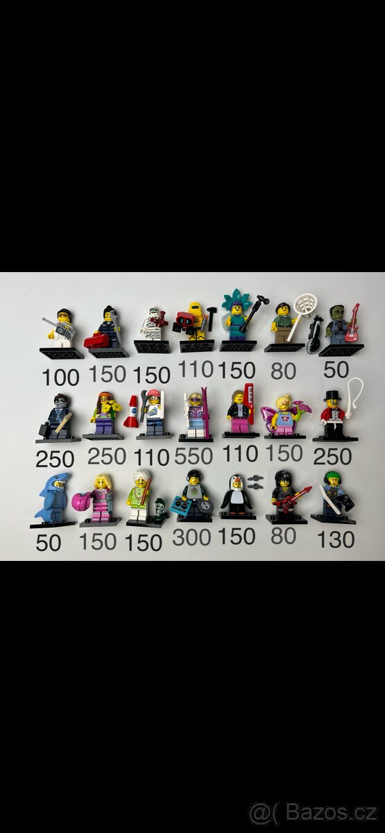 Lego sběratelské minifigurky, sada 8