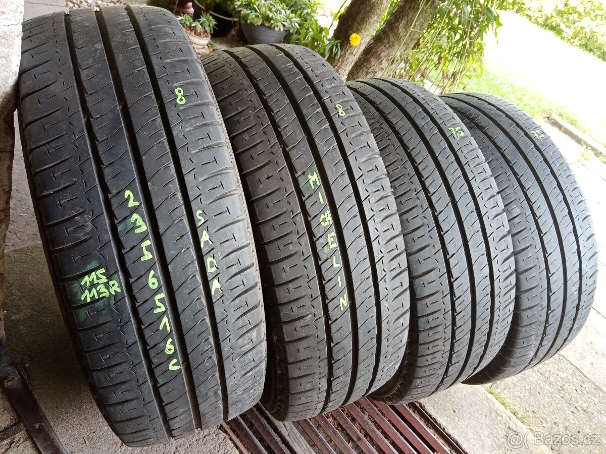 Letní pneu 4kusy 235/65/16C vzorek 85% MICHELIN - dobírka