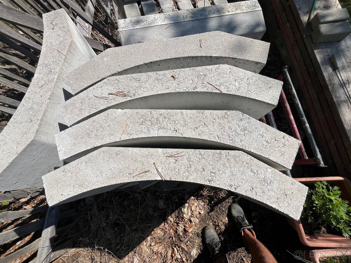 Betonové žlabovky – nové, nepoužité – 24 ks (celá paleta)