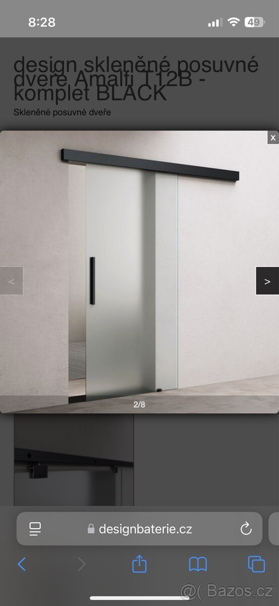 Skleněné posuvné dveře