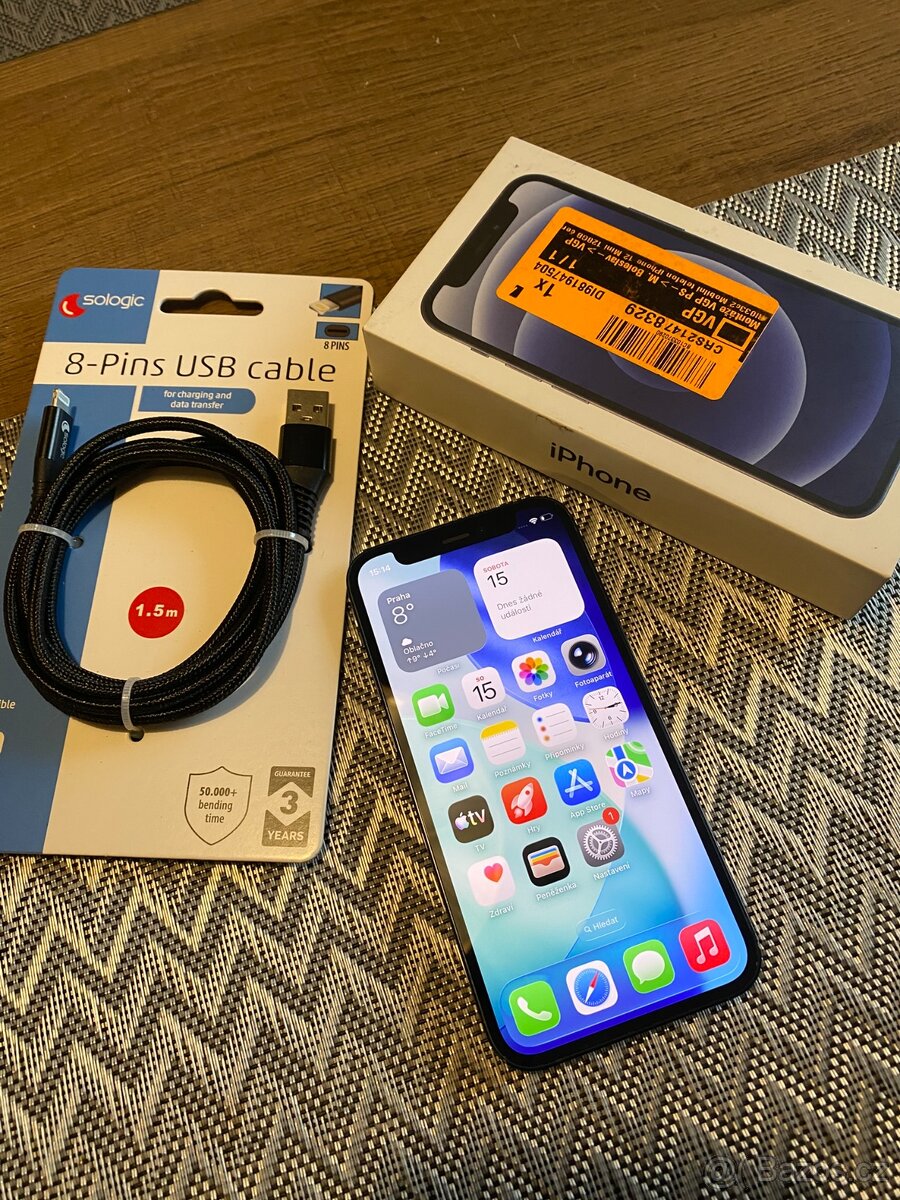 Prodám iPhone 12 mini 128gb (100% kondice baterie)