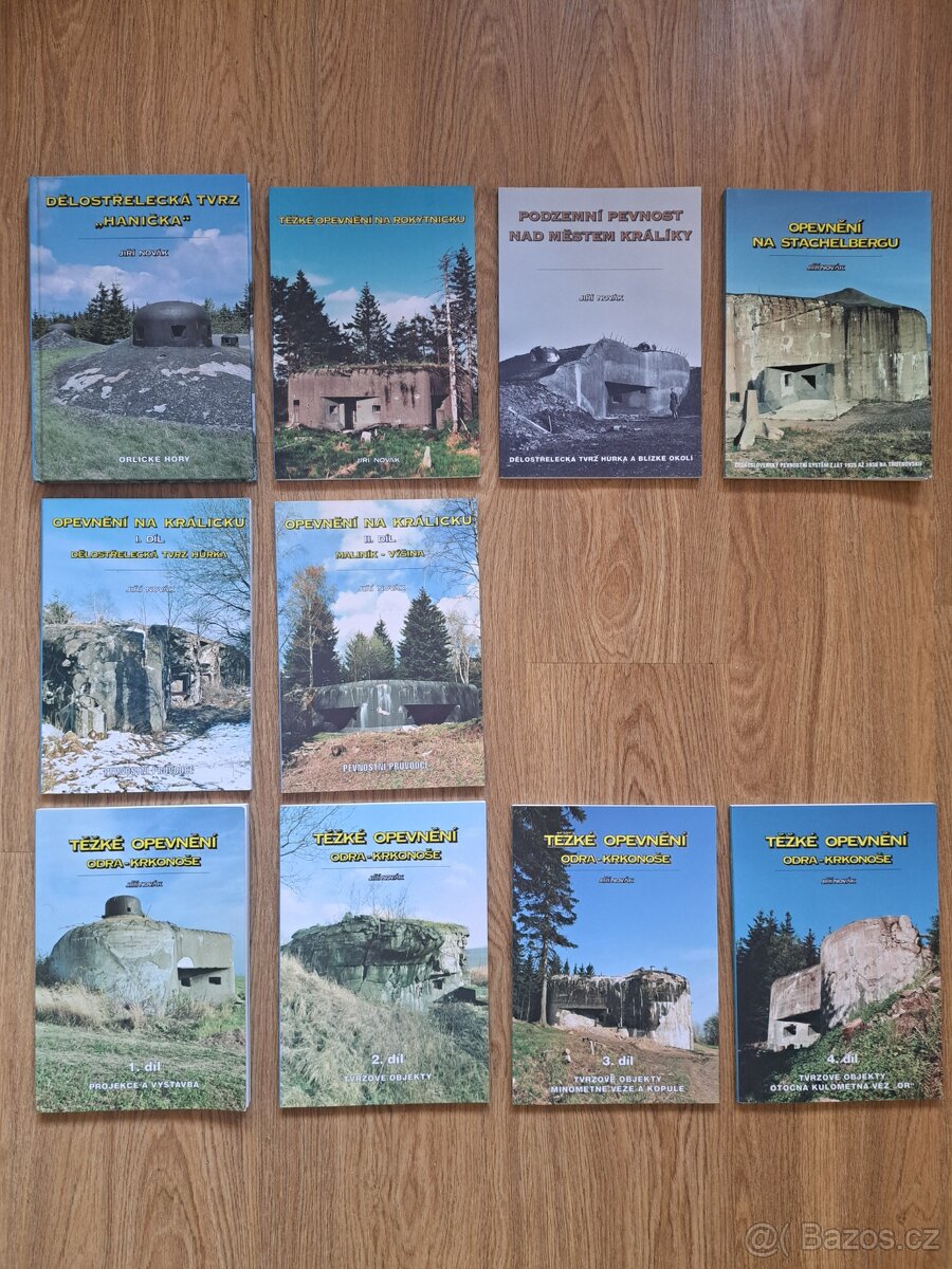 Knihy opevnění, pevnosti, bunkry - Jiří Novák