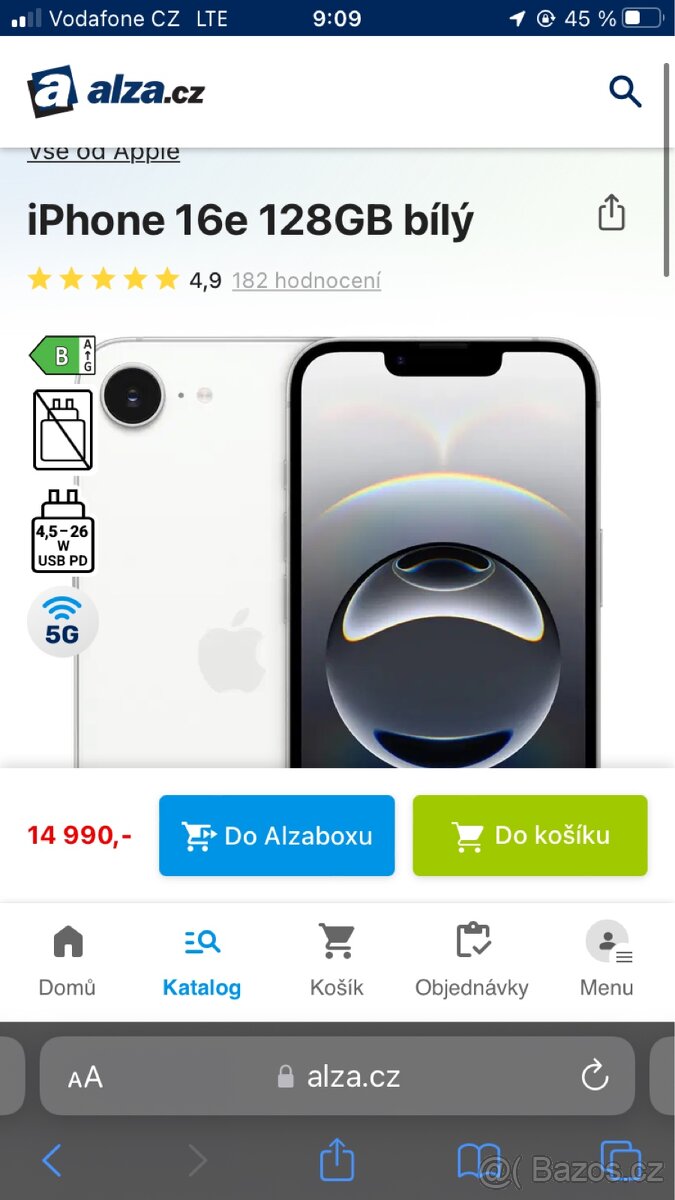iphone 16 e nerozbalený nový