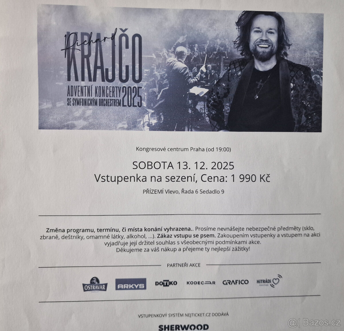 Richard Krajčo - Adventní koncert PRAHA 2025 13.12. - 19.00h