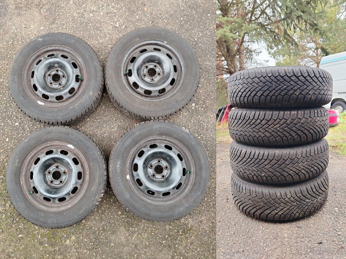 Sada zimních kol 195 65 R15 Continental Škoda Octavia 1