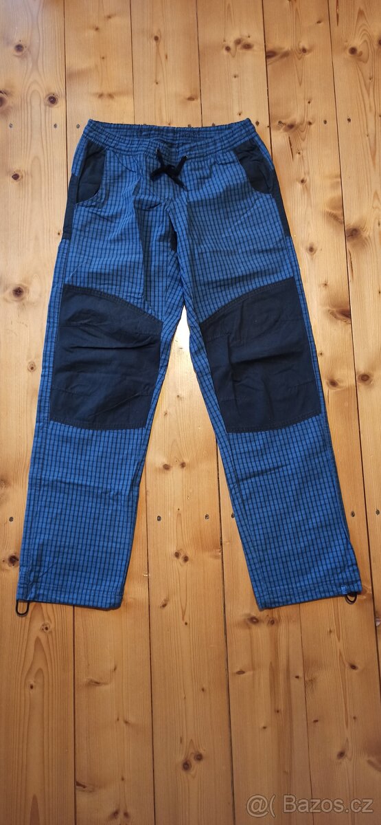 Kalhoty modrá kostička, vel. 36