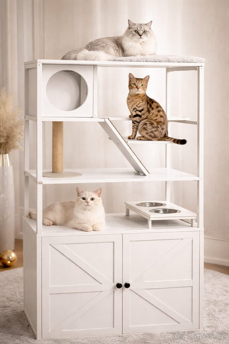 Nový mul6 domek pro kočky