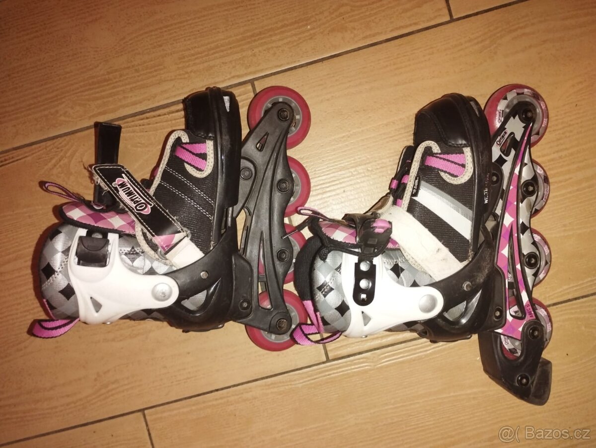 Dětské nastavitelné inline brusle vel 29-32