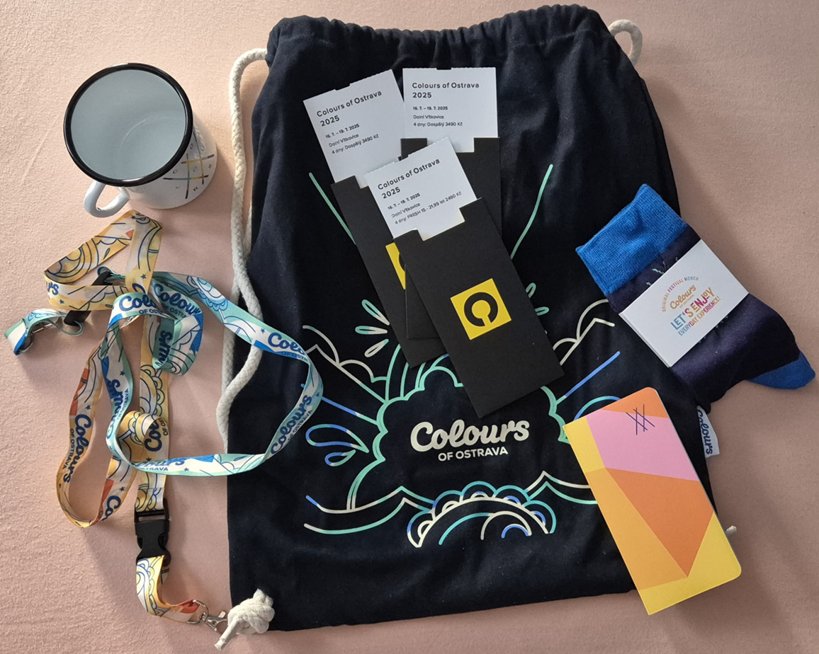 Prodám vstupenky na Colours of Ostrava 2025 + merch