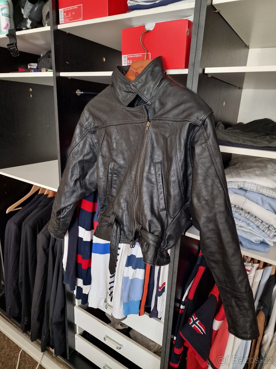 Kvalitní kožená bunda do pasu