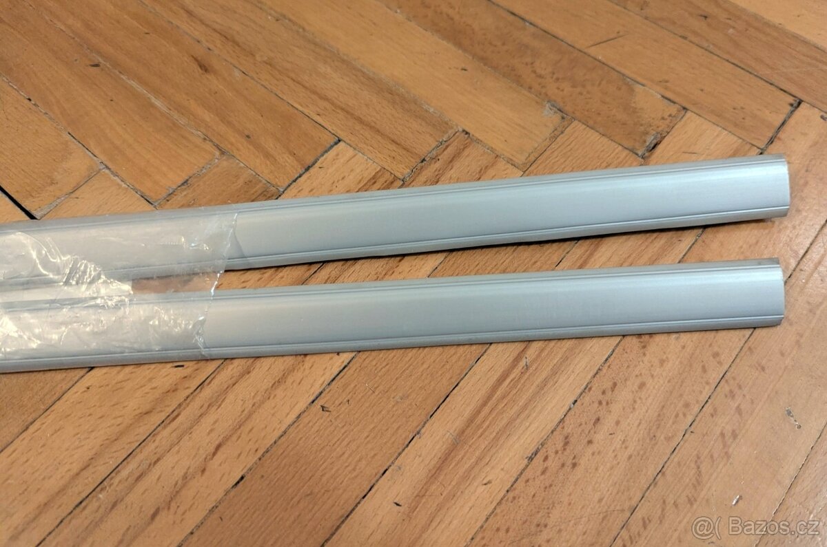Lišta IKEA Boren 140 cm šedá 2ks