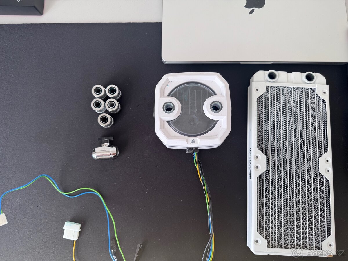 Vodní chlazení - ventilátory, pumpa, fitinky