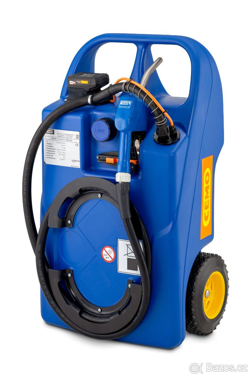 Mobilní nádrž na AdBlue 100L- čerpadlo, 30l/min – 18V AKU