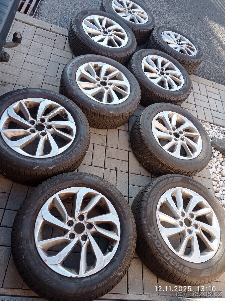 2x kompletní ZIMNI al kola 17" ORIGINAL HYUNDAI TUCSON