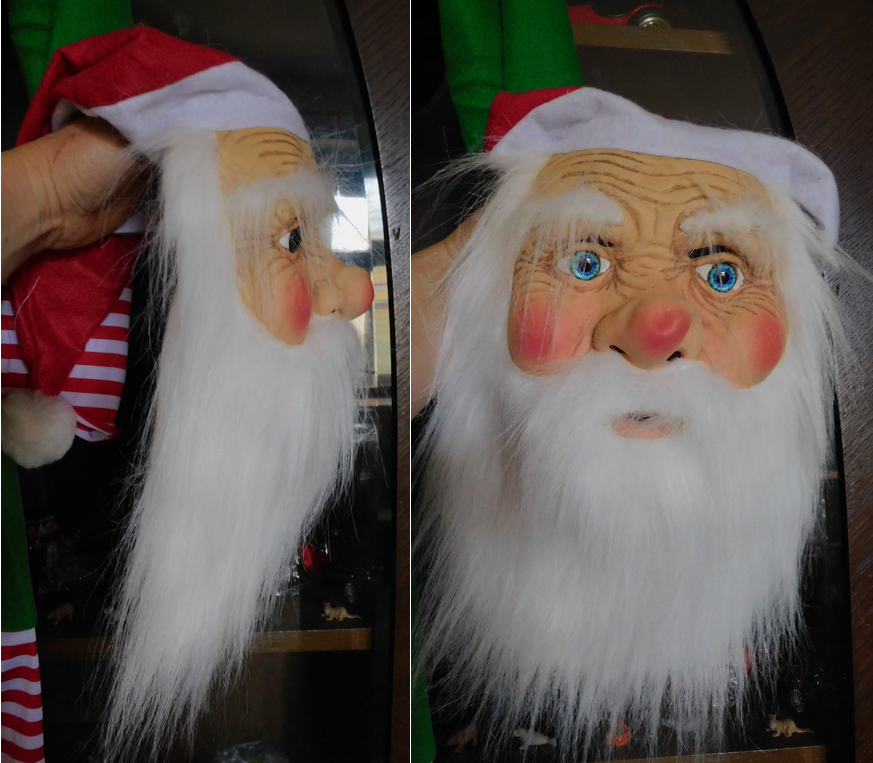 kostým Santa Claus a vánoční skřítek.