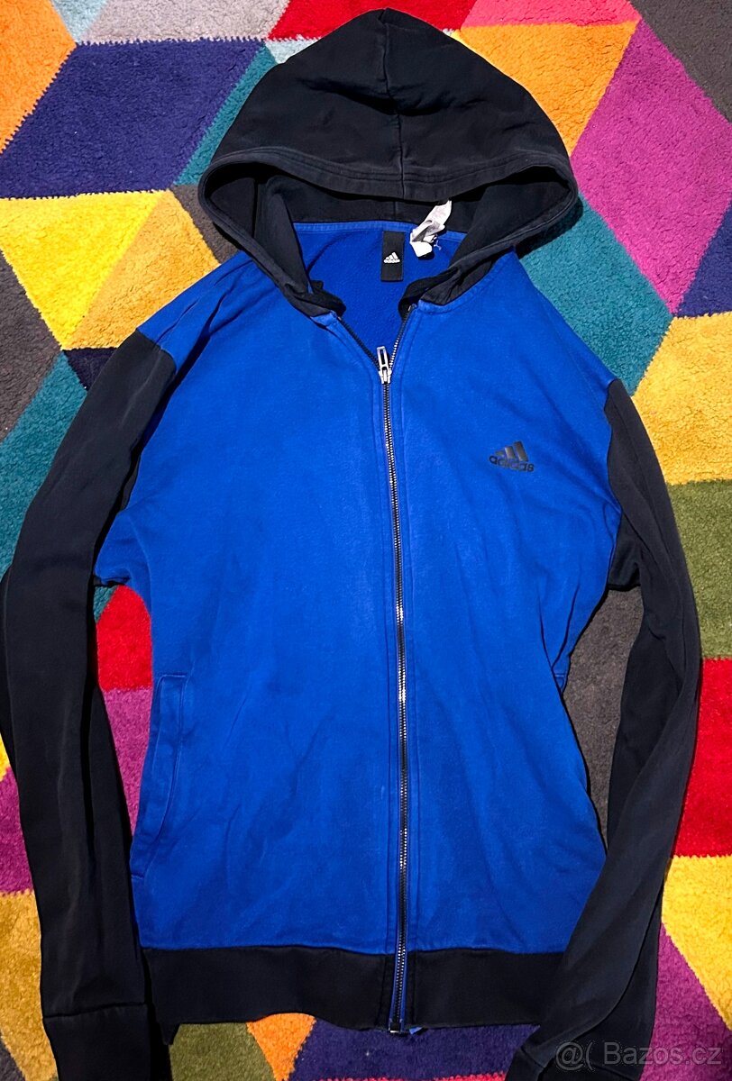 ADIDAS BAVLNĚNĚNÁ PÁNSKÁ MIKINA L(L-XL)