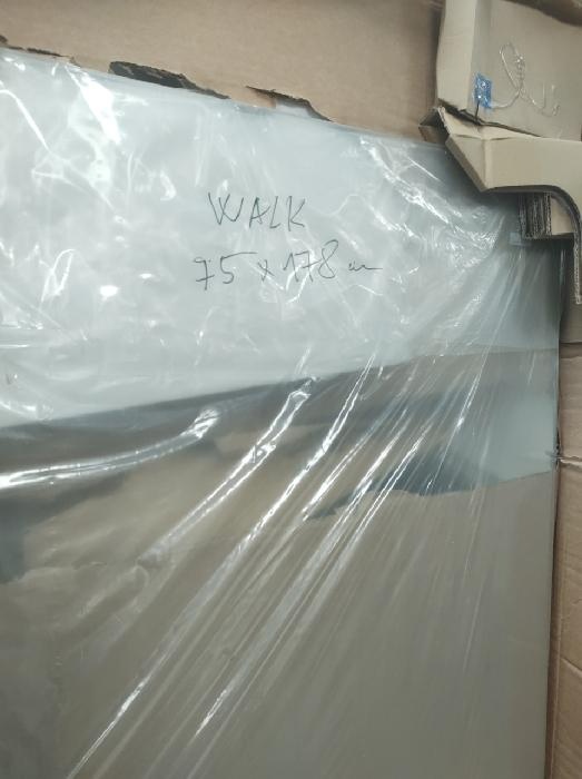 Walk in 75x178 zakázková stěna do koupelny-nová