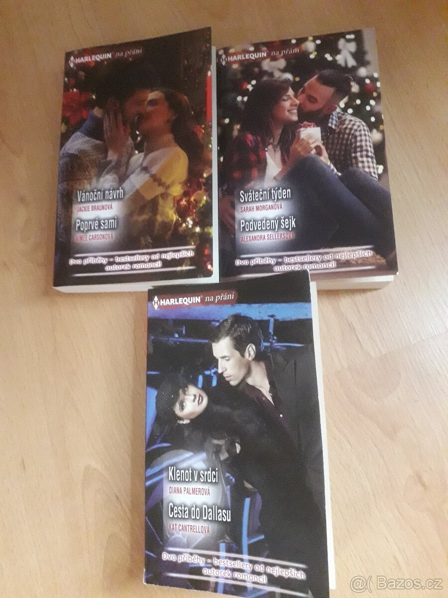 3 knihy Harlequin