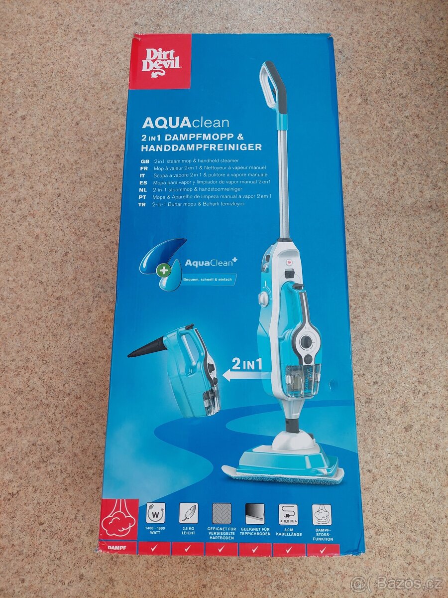 Parní Čistič Dirt Devil AquaClean 2in1